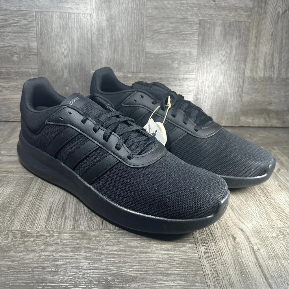 Adidas Lite Racer 4.0 Sneaker Mens 12 Black Cloudfoam Running Shoes NEW IE6132